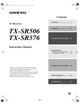 ONKYO TX-SR506 Owner's manual