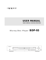 OPPO Digital BDP-93 User manual