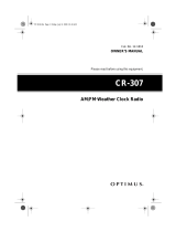 Optimus CR-307 User manual