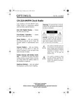 Optimus CR-319 User manual