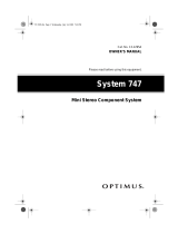 Optimus SYSTEM 747 User manual