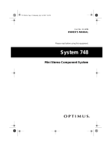 Optimus SYSTEM 748 User manual