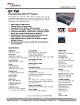 Optoma Technology EP 758 User manual