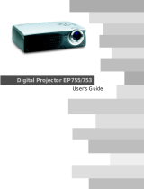 Optoma Technology EzPro 755 User manual