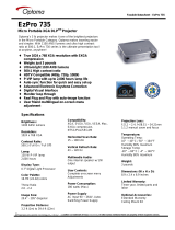 Optoma Technology EzPro 735 User manual