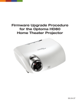 Optoma HD80 User manual