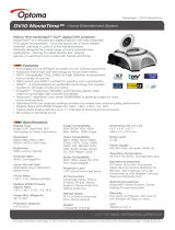 Optoma Technology DV10 User manual