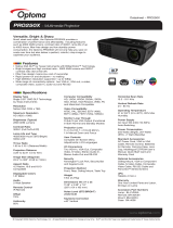 Optoma PRO250X User manual