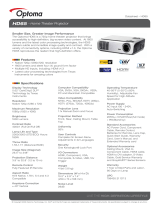 Optoma ThemeScene HD65 User manual