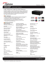 Optoma Technology TW610st User manual