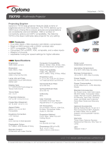 Optoma TX770 User manual