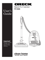 Oreck FC1000 User manual