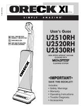 Oreck XL U2510RH User manual