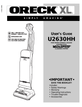 Oreck XL U2510RH User manual