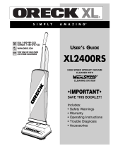 Oreck XL U2510RH User manual