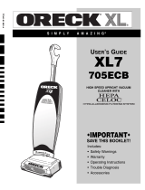 Oreck XL7 605 EYB User manual