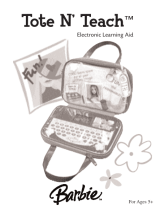 Oregon Scientific Barbie Tote N’ Teach User manual