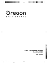 Oregon Scientific BAR928 User manual