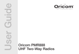 Oricom PMR888 User manual