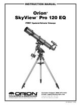 ORION TELESCOPES & BINOCULARS SkyView Pro 100 EQ 9864 User manual
