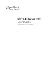 OutBack Power FLEXnet DC User manual