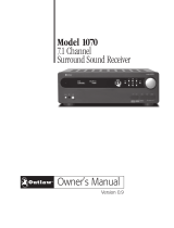 Outlaw Audio 1070 User manual