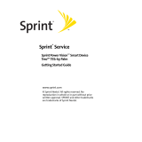 Palm Treo 755p Sprint User manual