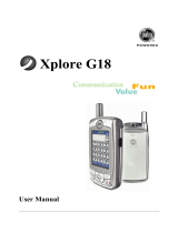 Palm XPLORE G18 User manual