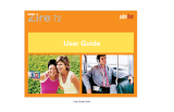 Palm Zire 72 User manual