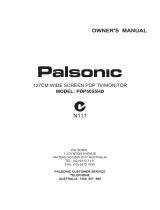 Palsonic LCD-47XR8DA User manual