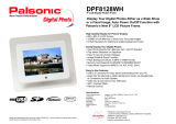 Palsonic DPF8128WH User manual