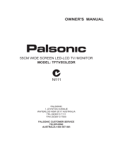 Palsonic N111 TFTV553LEDR User manual