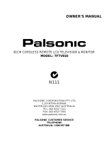 Palsonic TFTV810 User manual