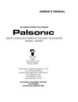 Palsonic 9219SF User manual