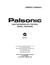 Palsonic HDSTB100 User manual