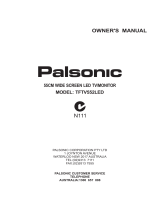 Palsonic TFTV552LED User manual
