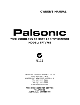 Palsonic TFTV765 User manual