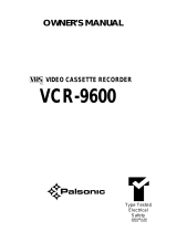 Palsonic VCR9600 User manual