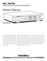 Panamax 7500-PRO User manual