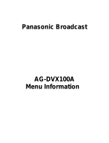 Panasonic AG-DVX100A User guide