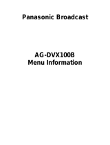 Panasonic AG-DVX100B User guide