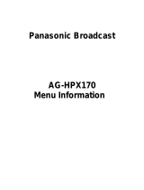 Panasonic AG-HPX170 User manual