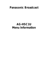 Panasonic AG-HSC1U User guide