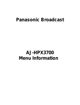 Panasonic AJ-HPX3700 User guide