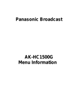 Panasonic AK-HC1500G User guide