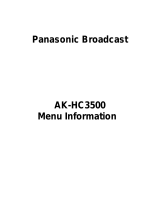 Panasonic AK-HC3500 User guide