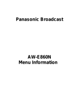Panasonic AW-E860 User manual