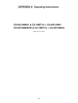 Panasonic CS-KE18NB4U Operating instructions