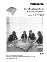 Panasonic VoiceSonic KX-NT700 Operating instructions