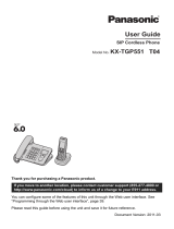 Panasonic KX-TGP551 User manual